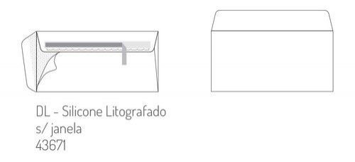 Envelope branco 110x220 - s/janela - cx 500 , FIRMO , ENVL004 , 5601645131705